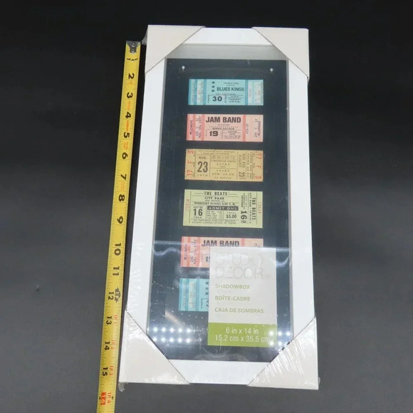 Studio Decor Shadowbox Back Loading Ticket Stub Display NEW Holder - Picture 5 of 6